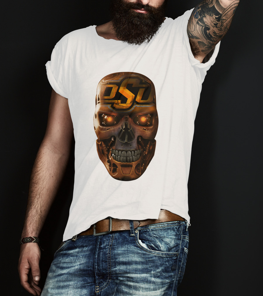OSU Cowboys Skull Mechanic T-Shirt
