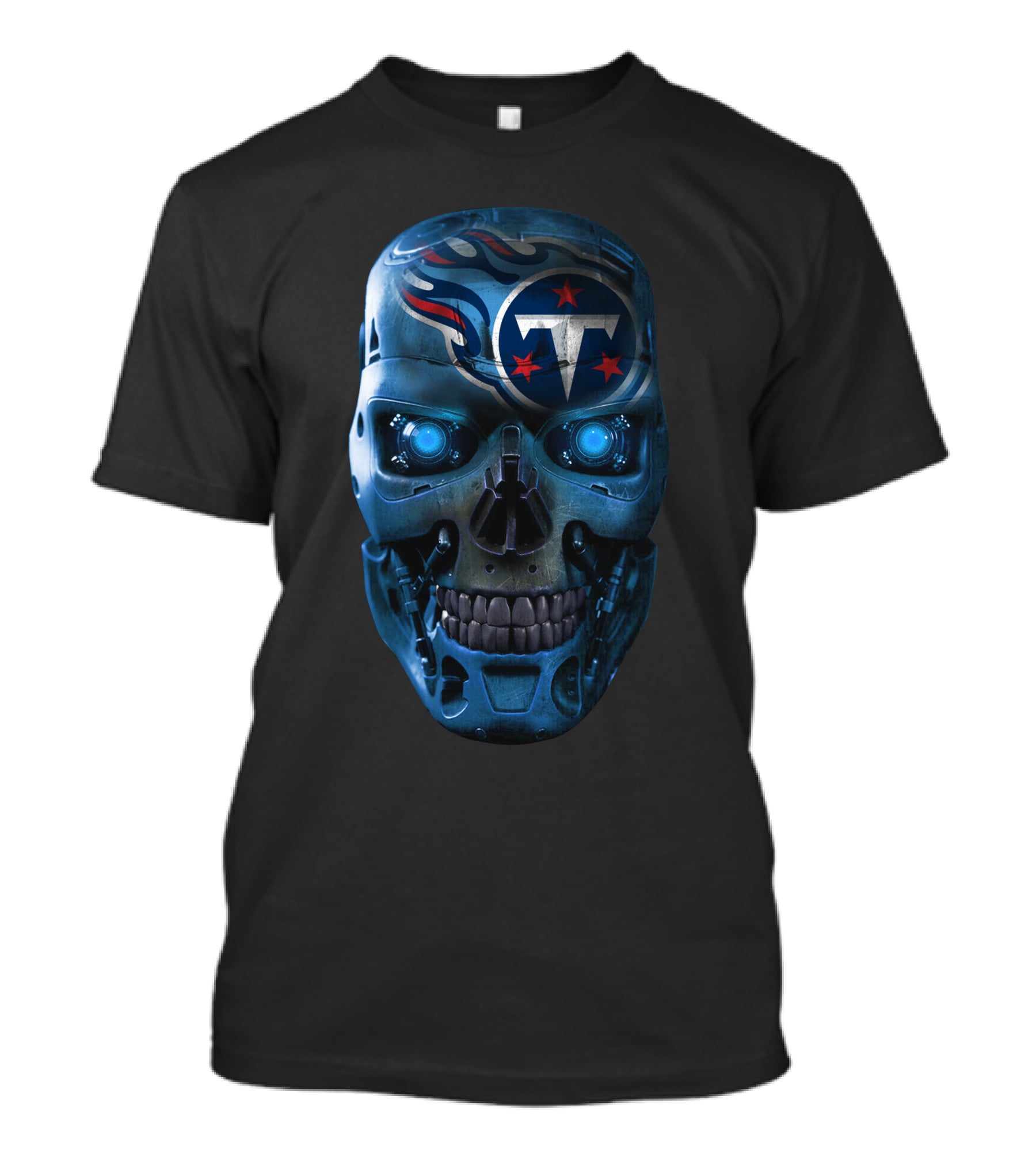 Skull Titans Terminator NFL Crossover T-Shirt