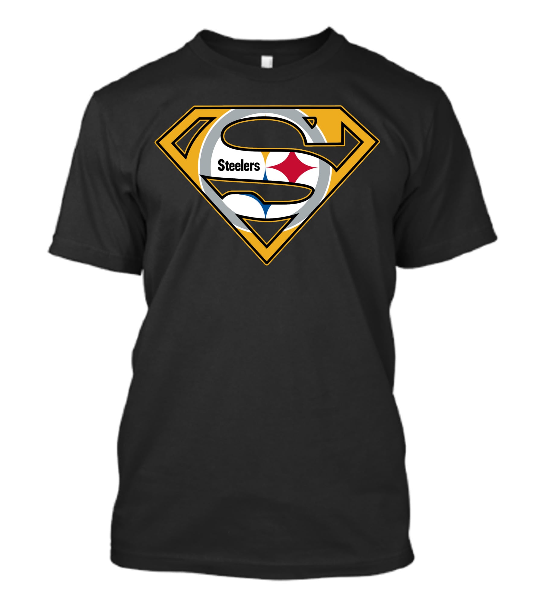 Superman Steel S Emblem With Steelers T-Shirt