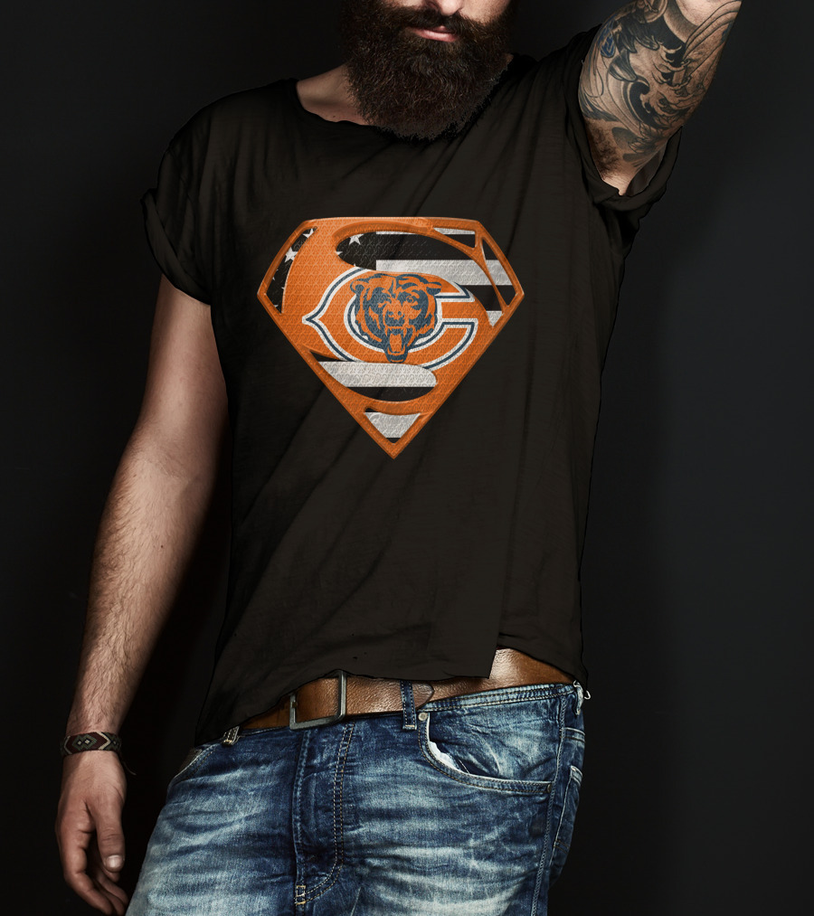 Chicago Bears Superman Shield T-Shirt
