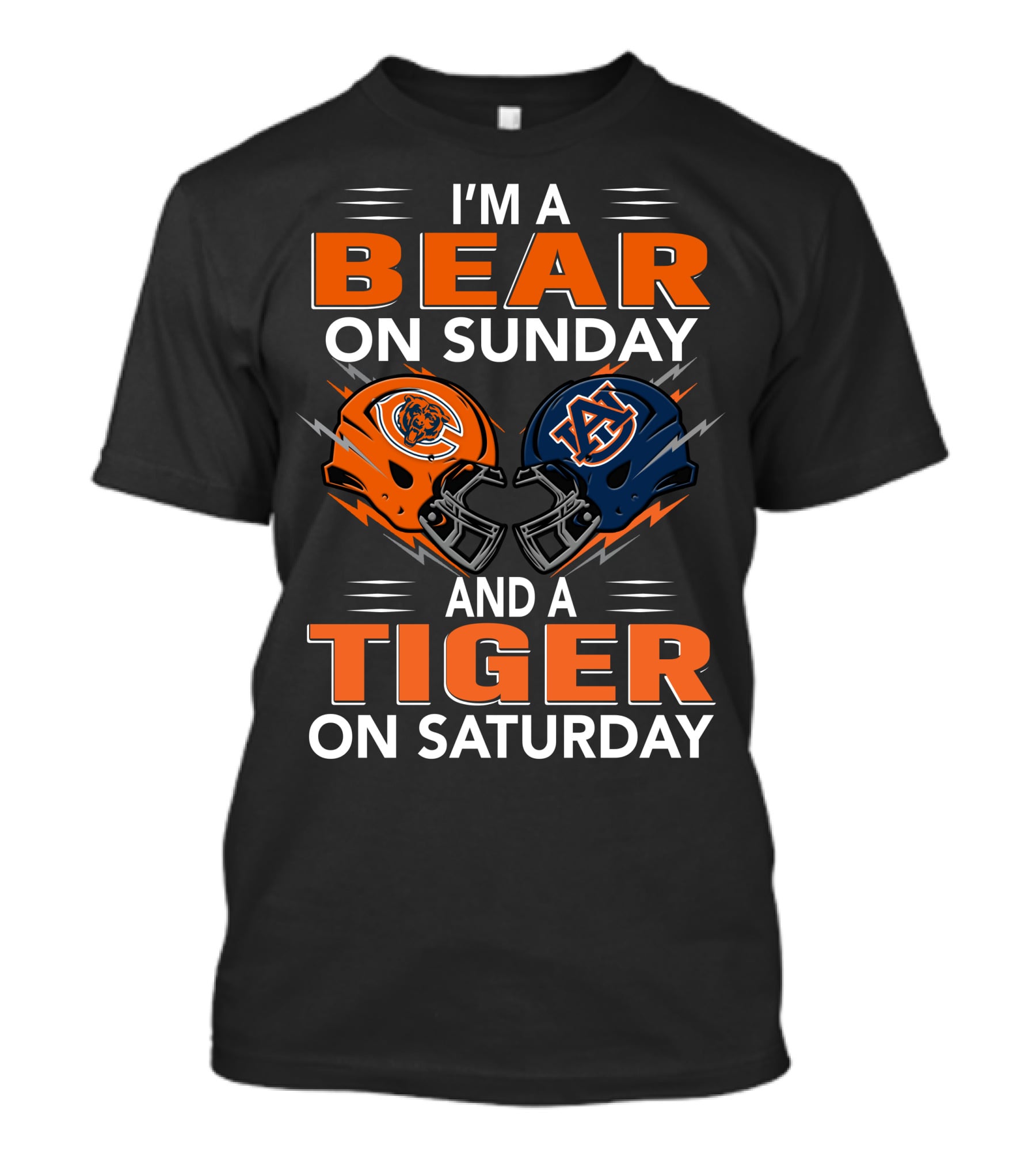 I'm A Bear On Sunday And A Tiger On Saturday Football Pride T-Shirt