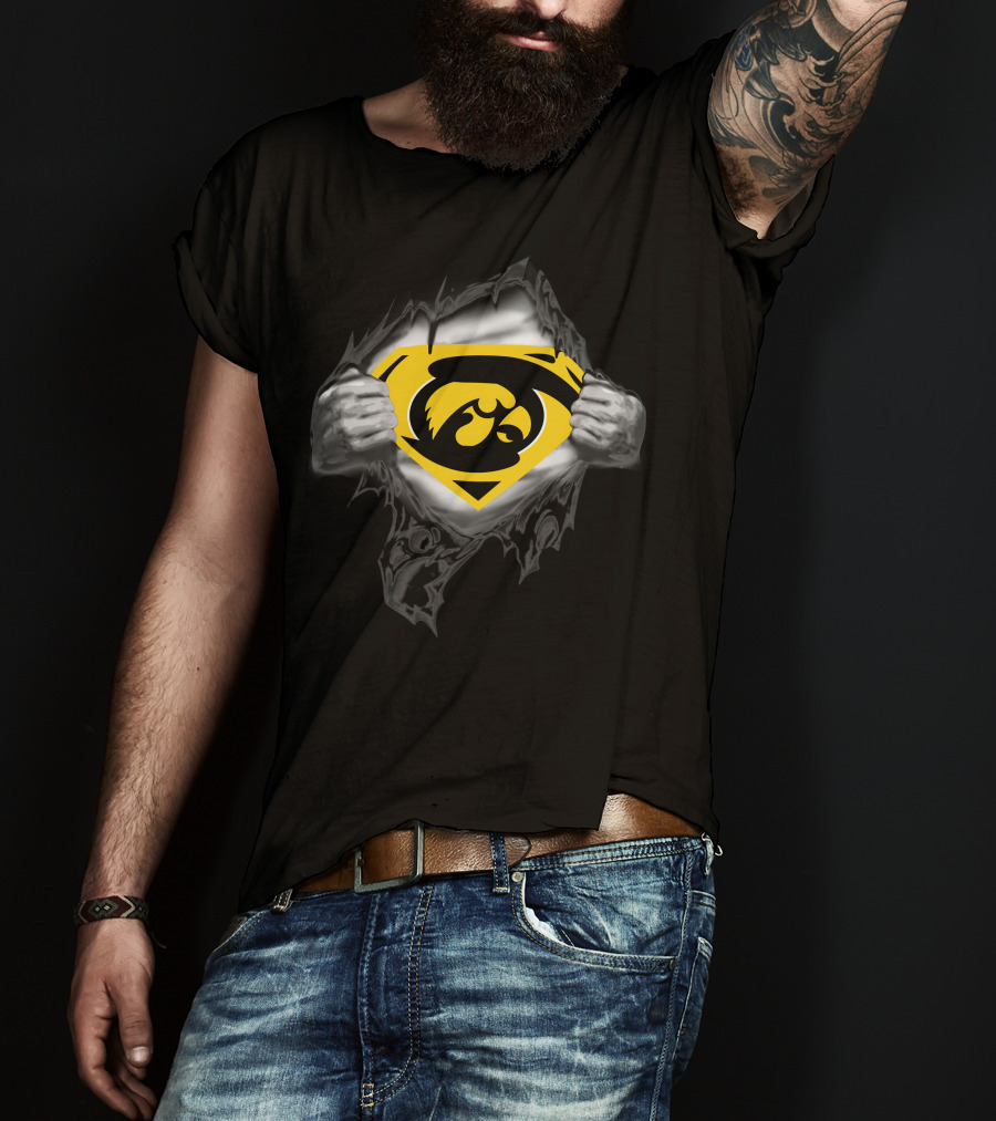 Iowa Hawkeyes Superman T-Shirt