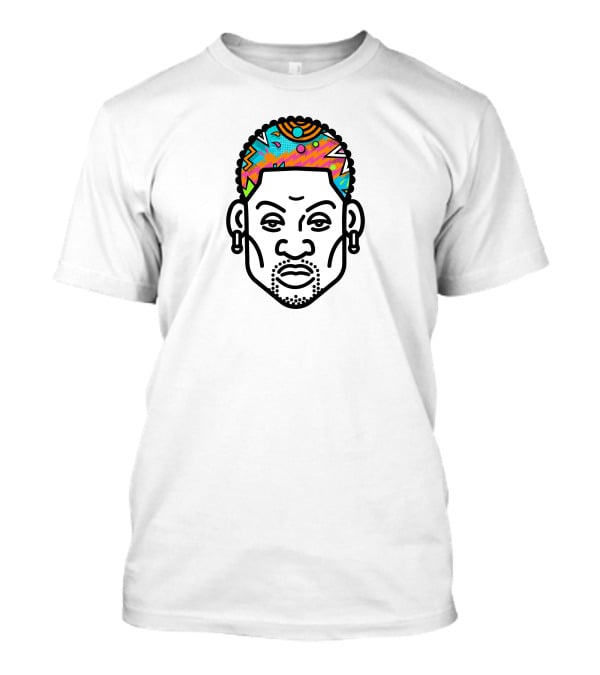 Dennis Rodman Colorful Hair T-Shirt