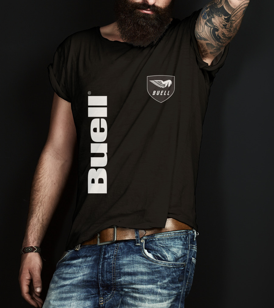 Buell Winged Logo Black T-Shirt