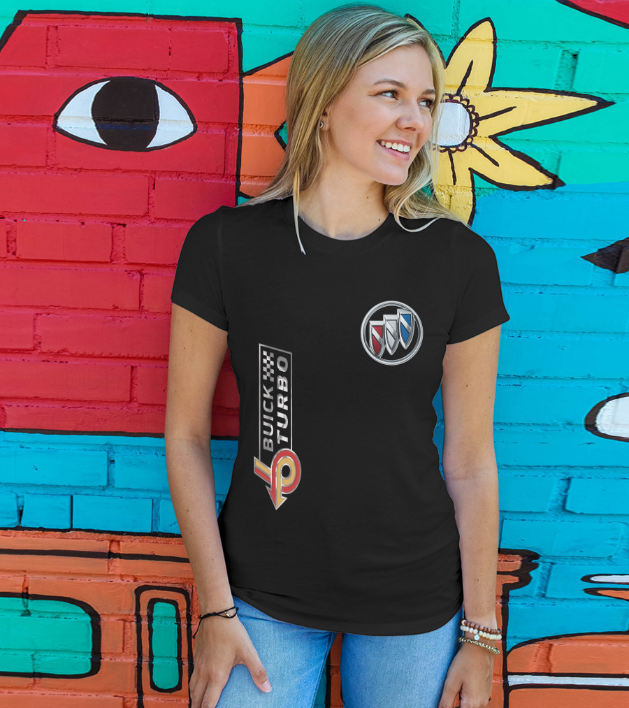 BUICK TURBO Logo With Tri-Shield Emblem T-Shirt