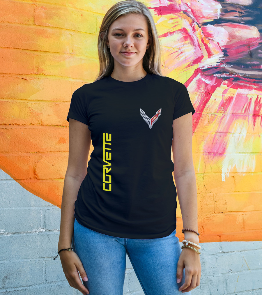 CORVETTE Racing Flag Emblem T-Shirt