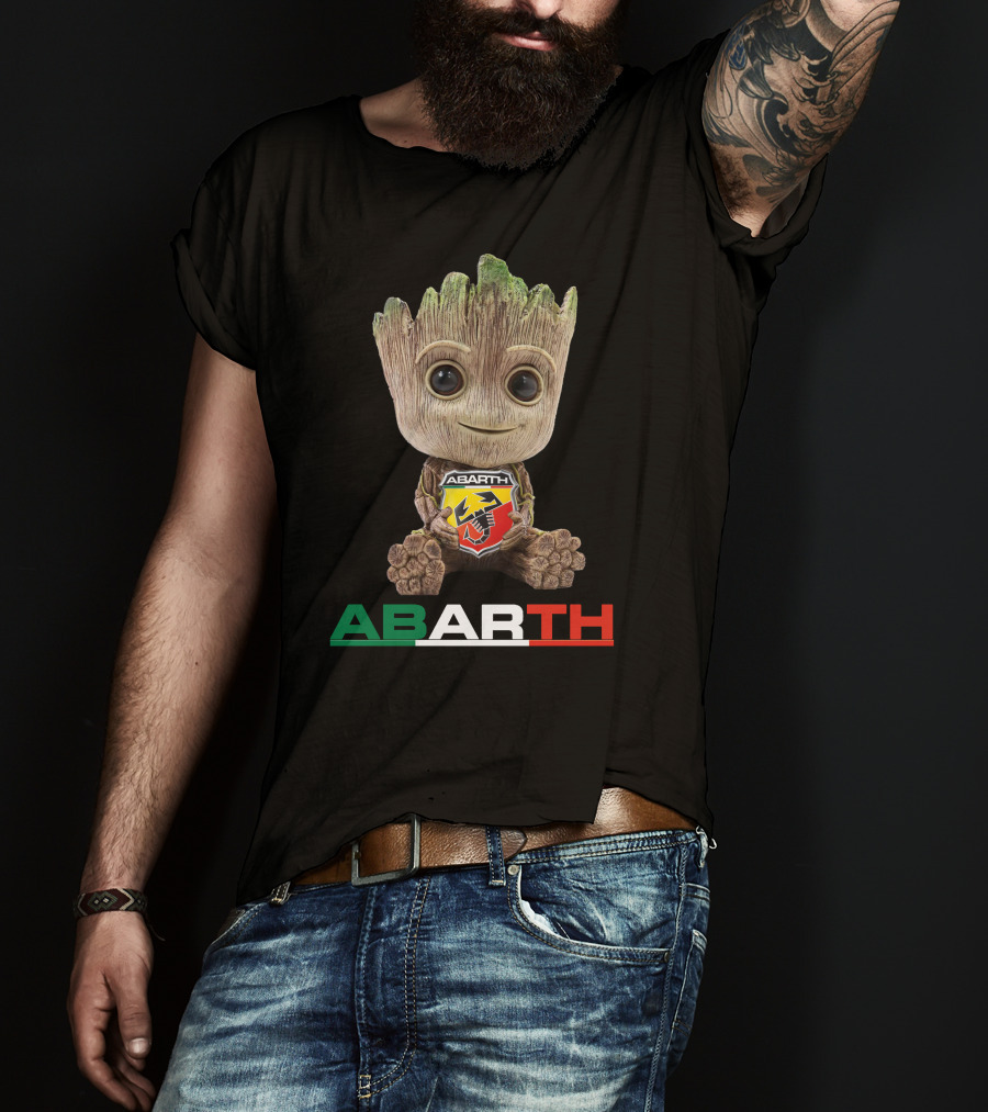ABARTH Tree Character Holding T-Shirt