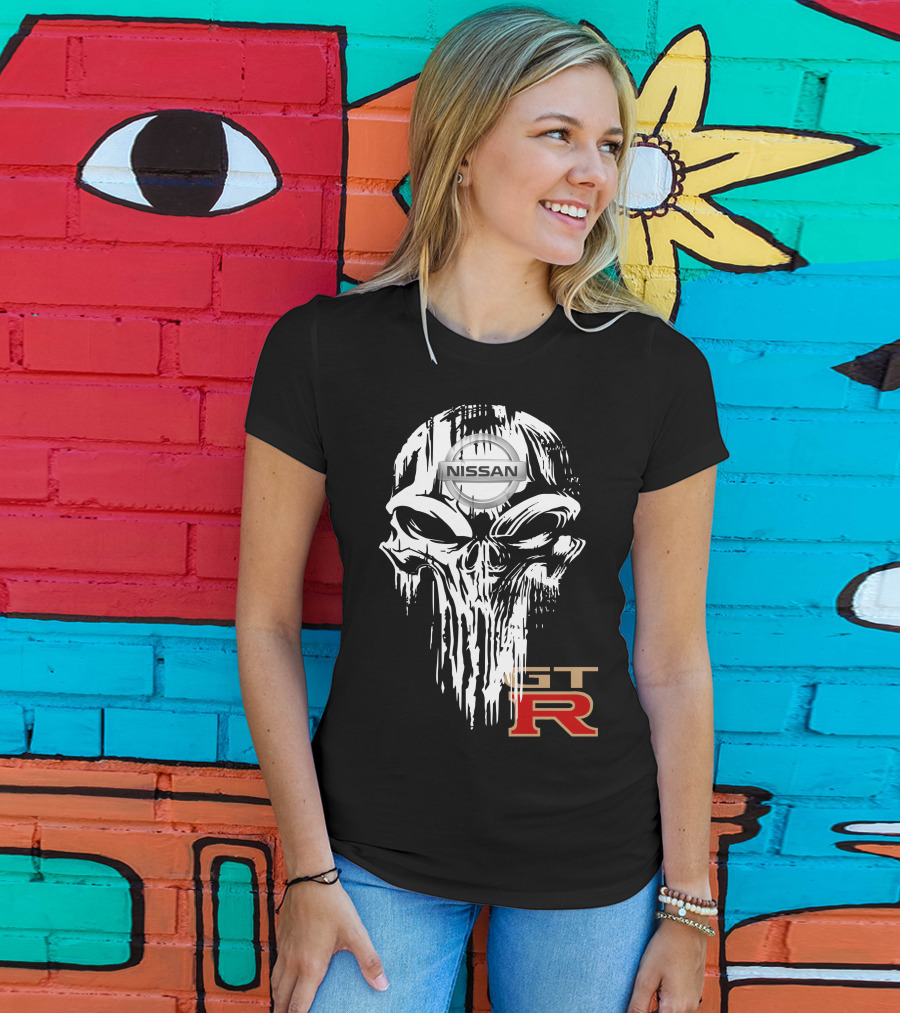NISSAN GTR Skull Emblem T-Shirt