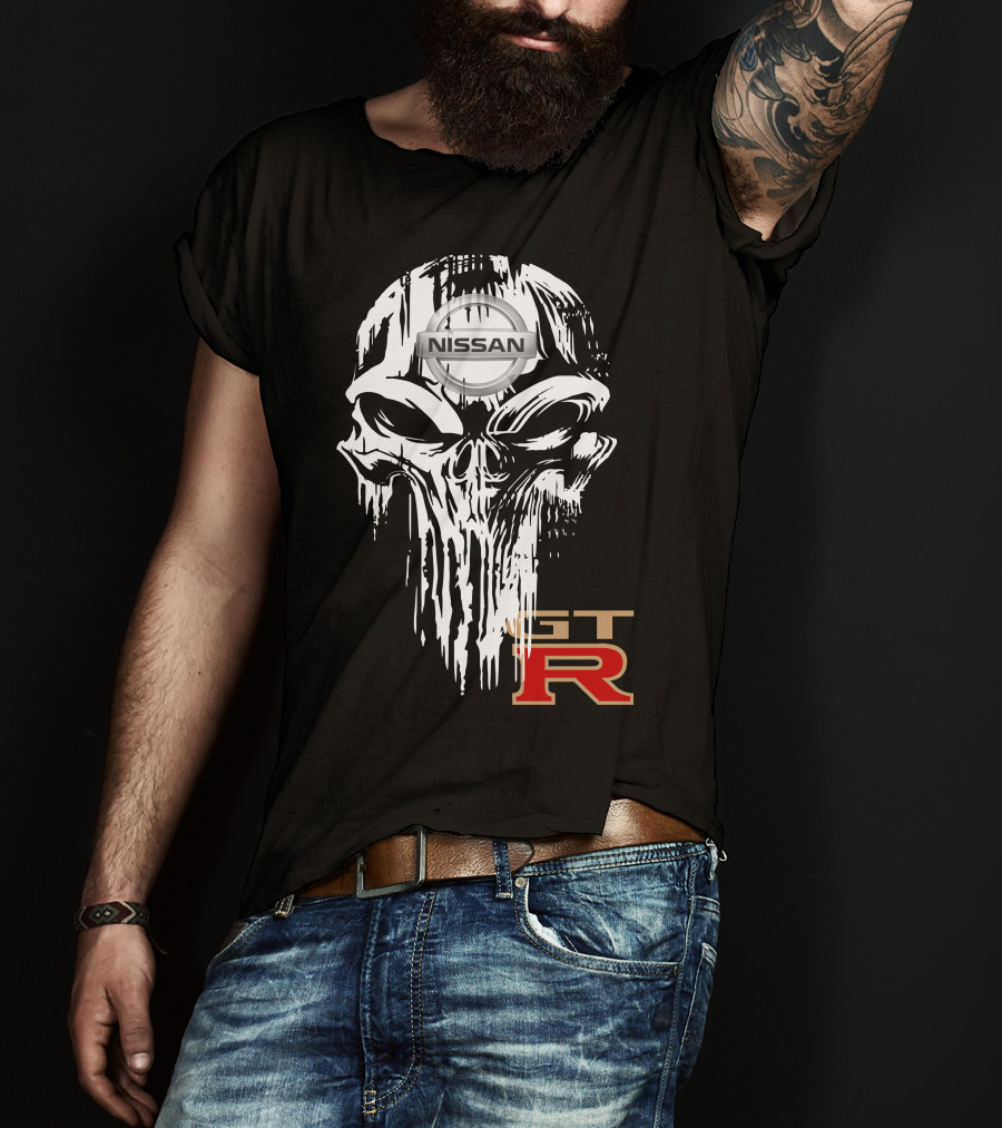 NISSAN GTR Skull Emblem T-Shirt