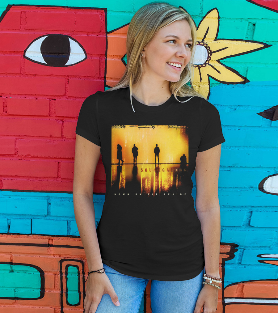 Soundgarden Down On The Upside Silhouettes Reflecting On Stage T-Shirt