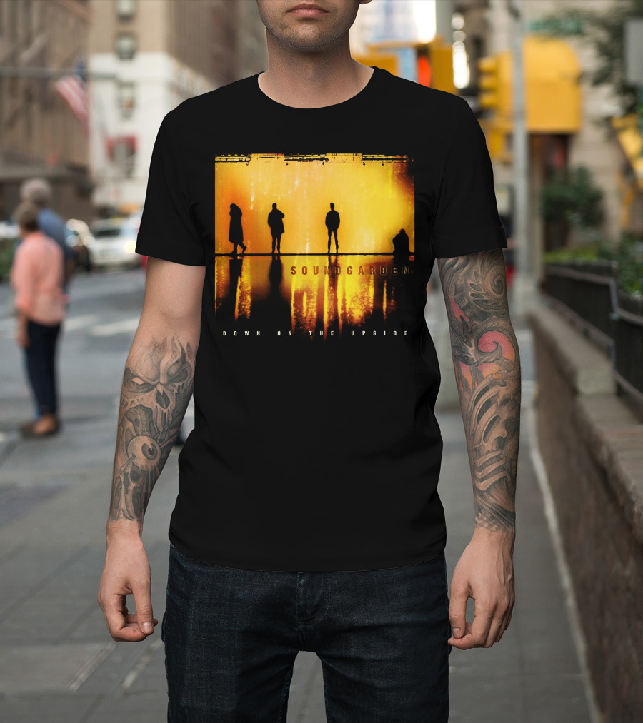 Soundgarden Down On The Upside Silhouettes Reflecting On Stage T-Shirt