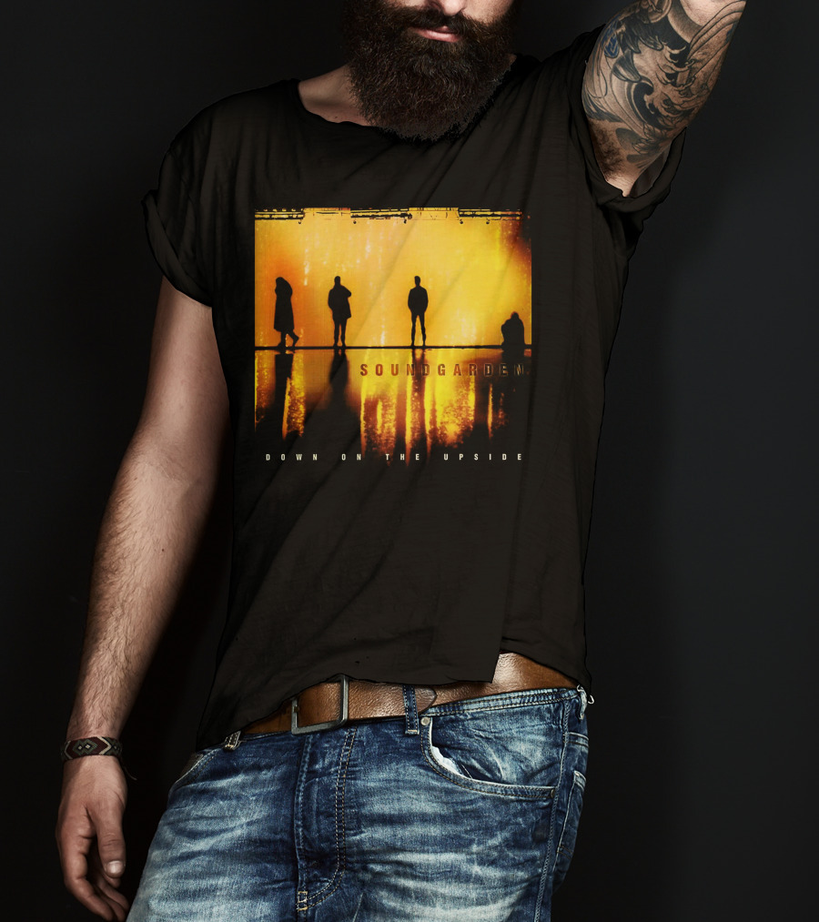 Soundgarden Down On The Upside Silhouettes Reflecting On Stage T-Shirt