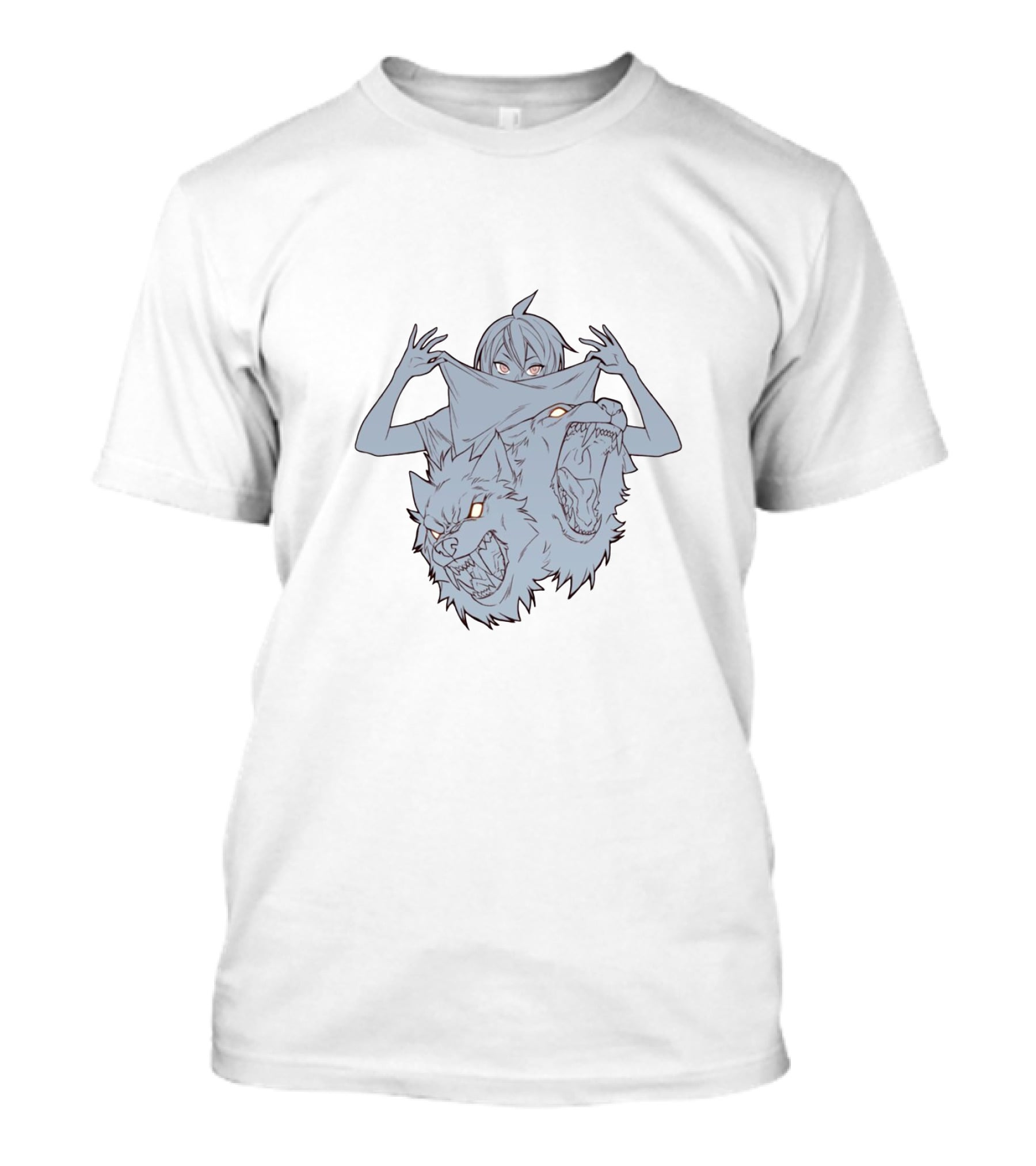 Foos Gone Wild Wolf Transformation Anime T-Shirt
