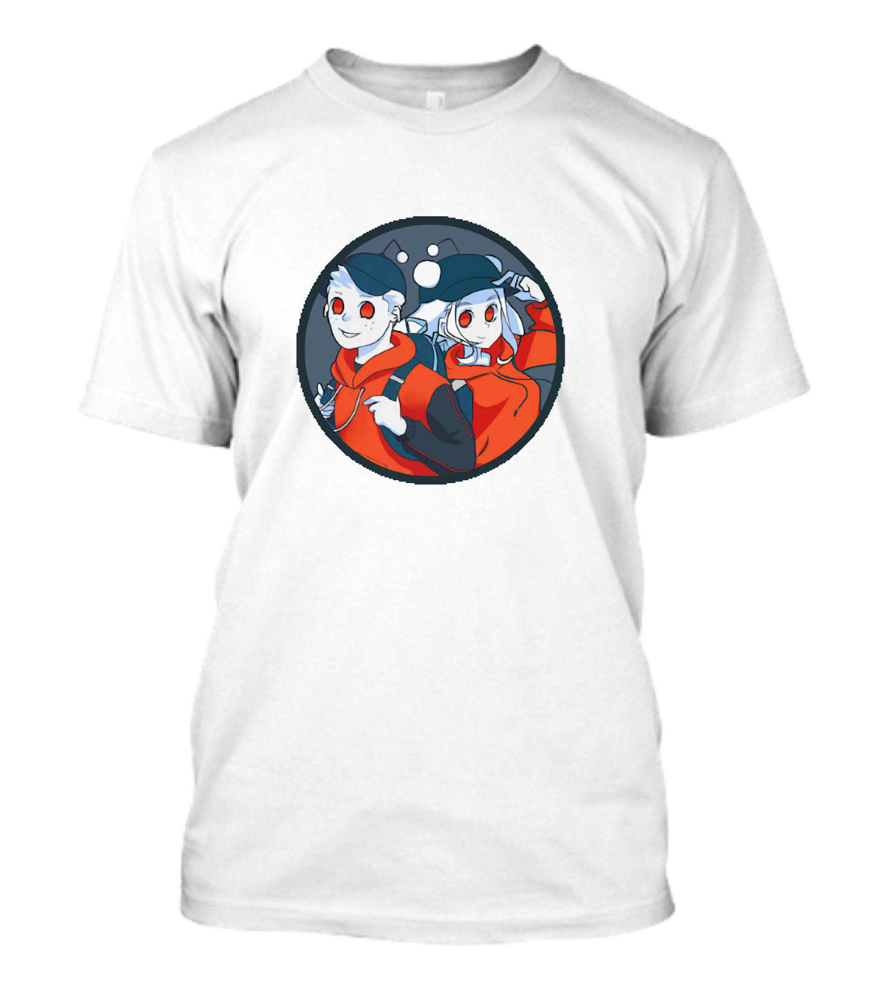 Teenagers Red Hoodies Anime Style Duo T-Shirt