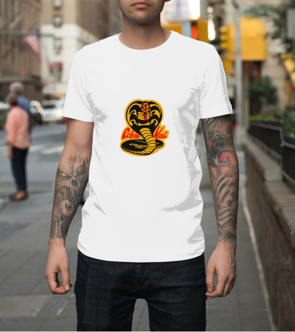 Shirt: Cobra Kai Classic Cobra Snake Emblem T-Shirt Cobra Kai Classic Cobra Snake Emblem T-Shirt