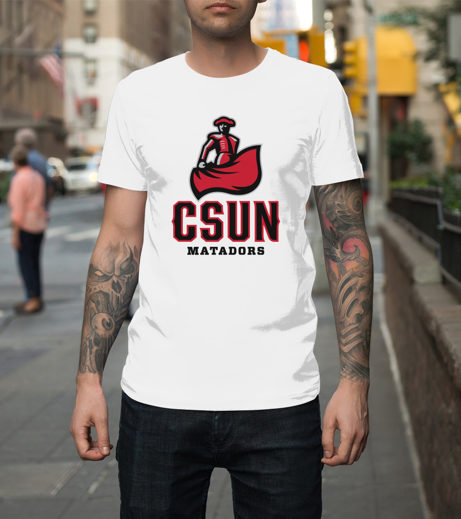 CSUN Matadors Logo Matador In Red And Black Robe T-Shirt