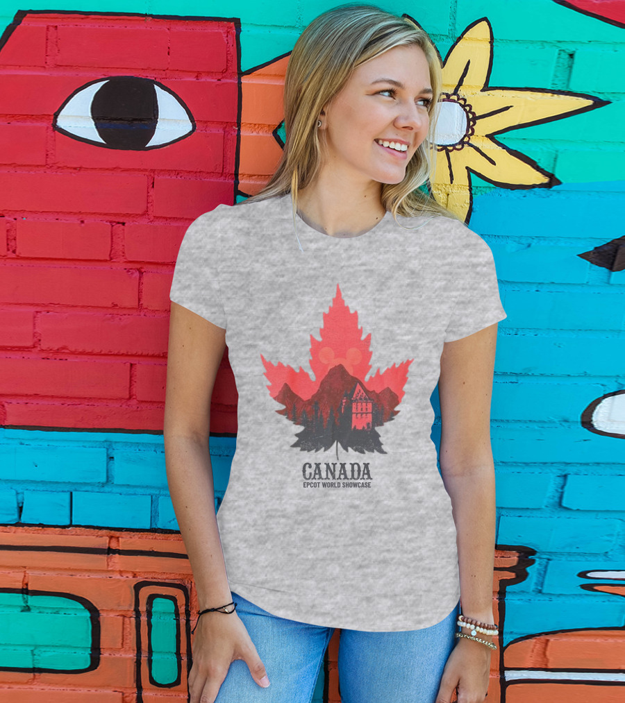 Canada EPCOT World Showcase Maple Leaf Mickey T-Shirt