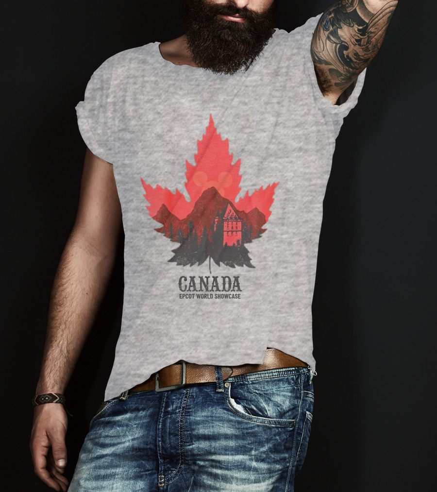 Canada EPCOT World Showcase Maple Leaf Mickey T-Shirt