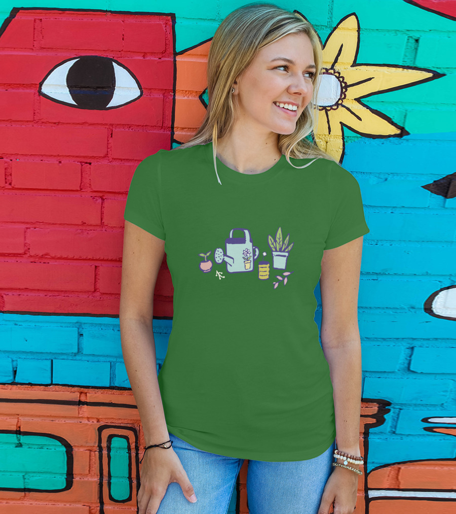 Omocat Merch Omori A Home For Flowers Watering Can Plant Pots T-Shirt