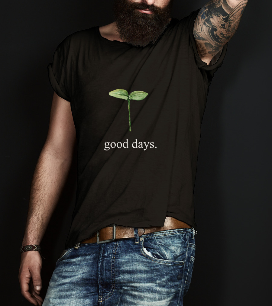 SZA Good Days Merch GD Sprout Green Plant T-Shirt
