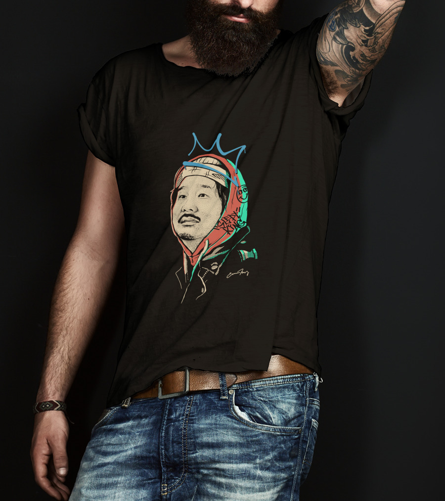 Bobby Lee Slept King Crown Art With Signature T-Shirt