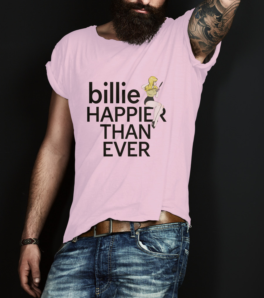 Billie Eilish Happier Than Ever Pretty Boy Merch T-Shirt