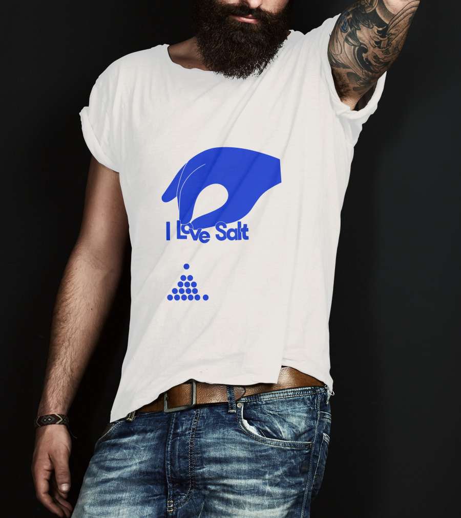 I Love Salt Hand Sprinkling Dots T-Shirt