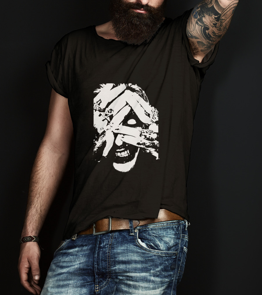 Joker Grin Chaos Abstract Hands T-Shirt