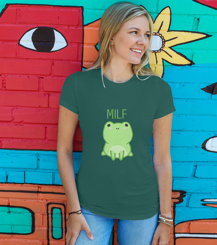 MILF ManILoveFwogs Merch Man I Love Fwogs Cute Frog T-Shirt
