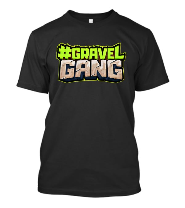 Boomer Merch Gravel Gang #Gravel Gang Stone Text T-Shirt