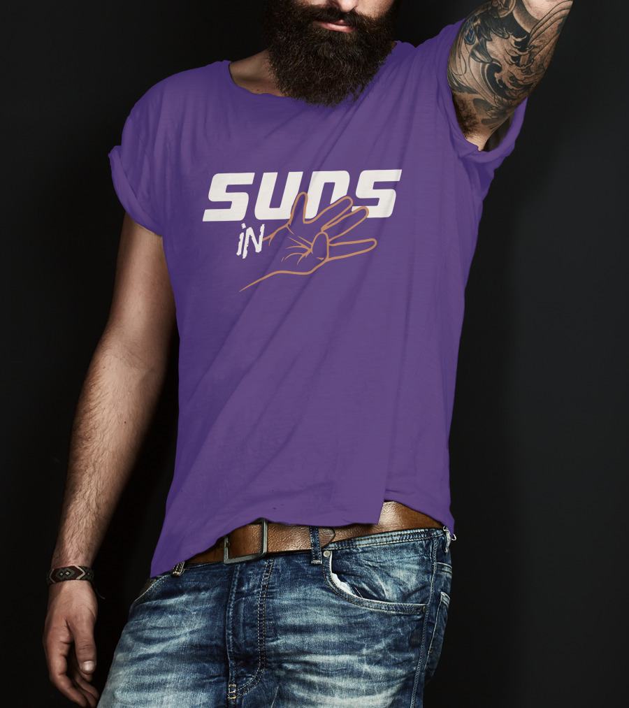 Suns In Three Hand Gesture Purple T-Shirt