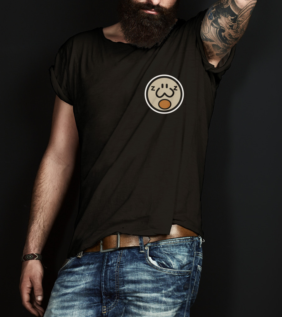 Haminations Ham Sleeping Face Cartoon Circles T-Shirt