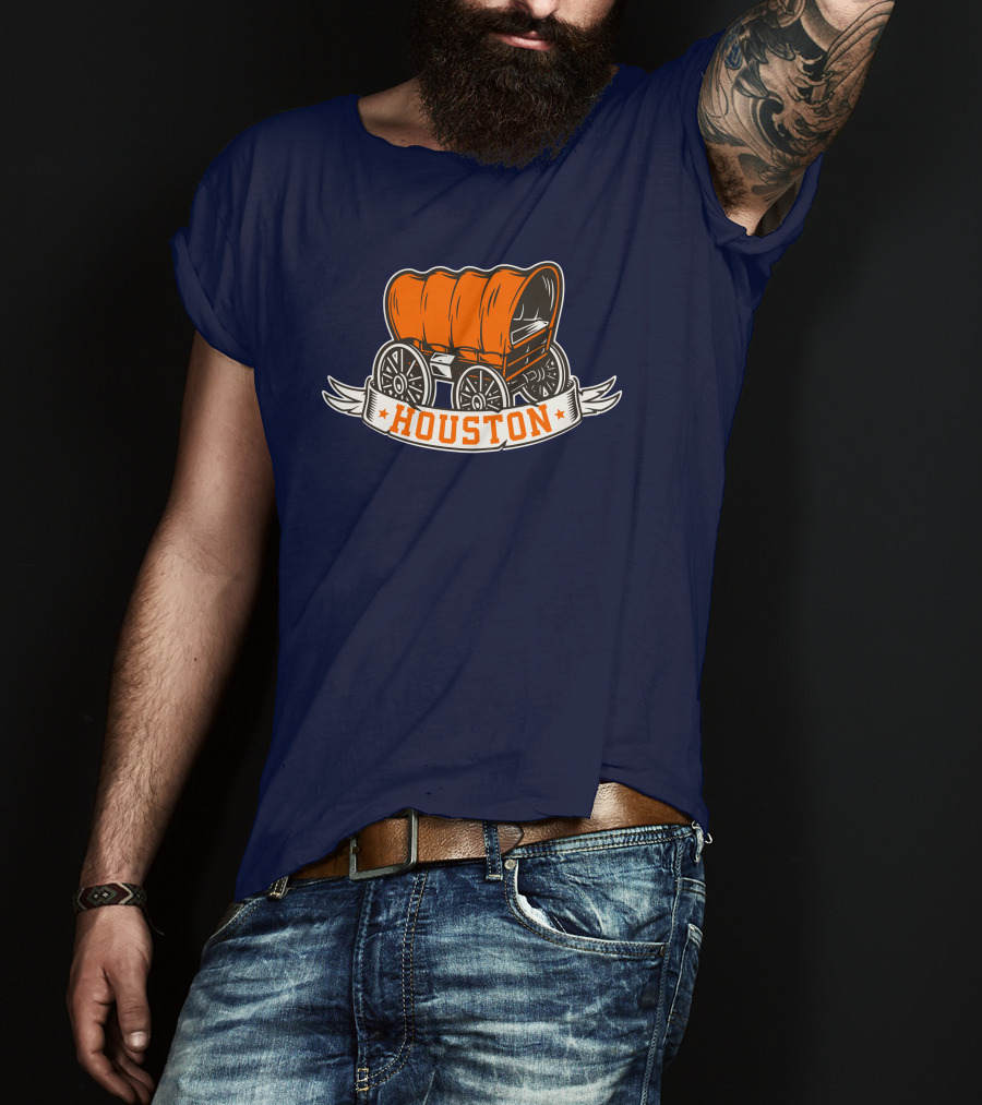Houston Crush City Orange Wagon Ramshirts T-Shirt