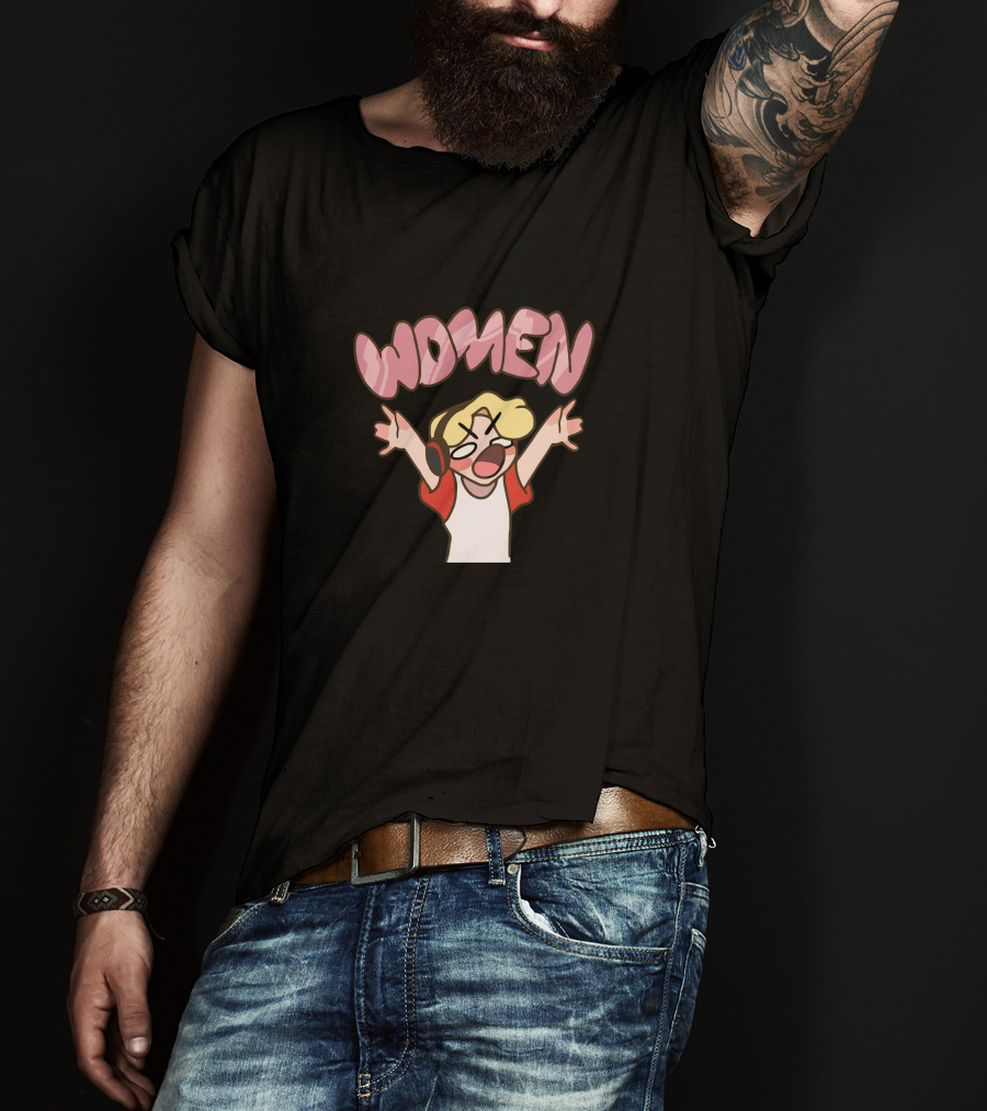Tommyinnit Women Cartoon Shouting Character With Headphones T-Shirt