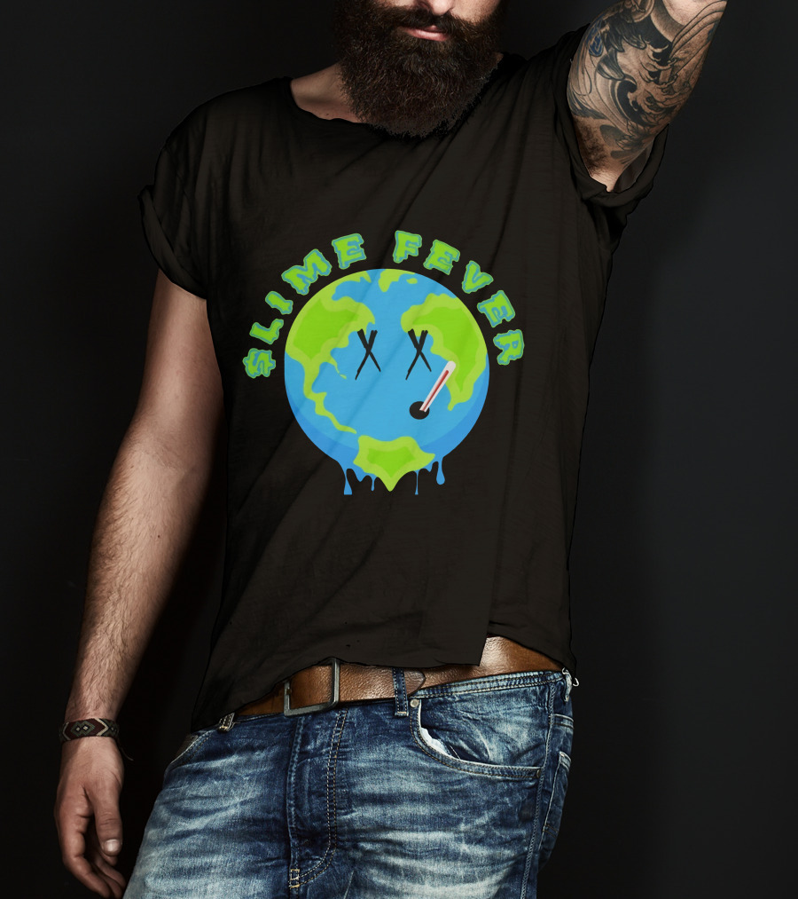 Slime Fever Earth Face Thermometer Design YNW Melly Merch Store T-Shirt