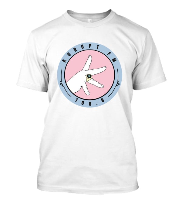 Kurupt FM 108.9 Hand Gesture Logo Merch Store T-Shirt