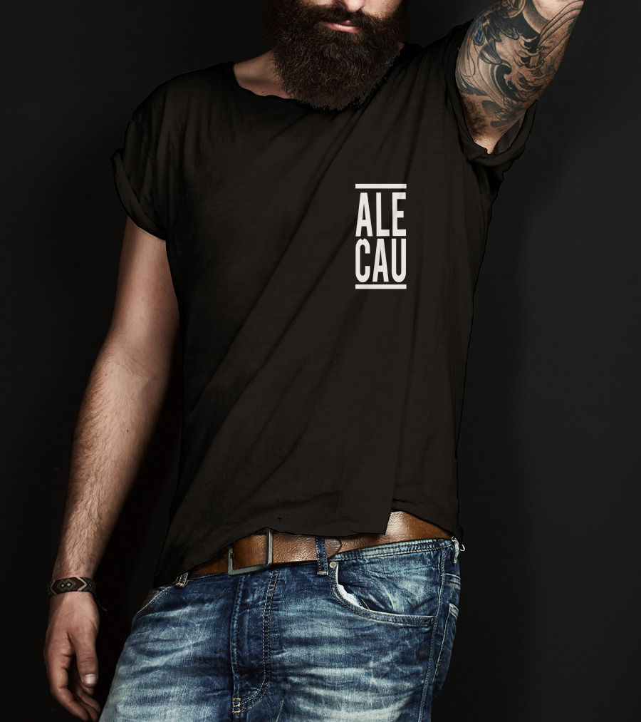 ALECAU Minimalist Text T-Shirt