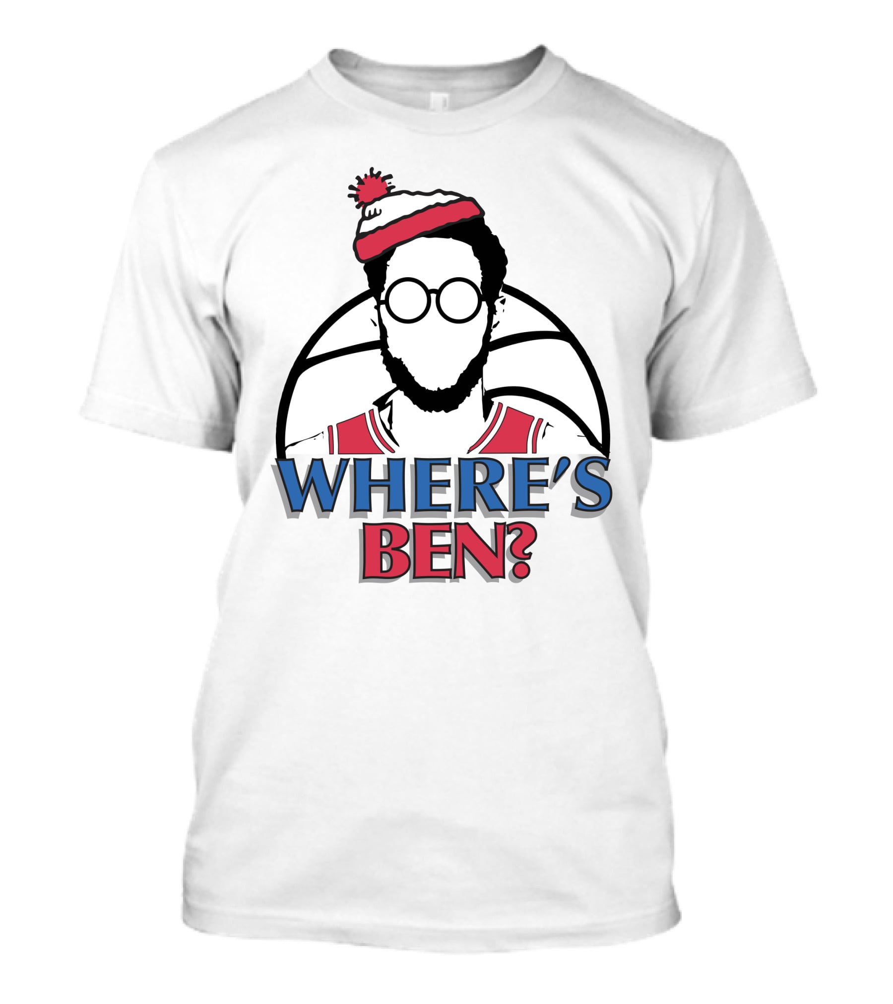 Philadelphia Where Is Ben Simmons Chickie And Pete’s In South Philly 94WIP Sports Radio Where's Ben Basketball T-Shirt
