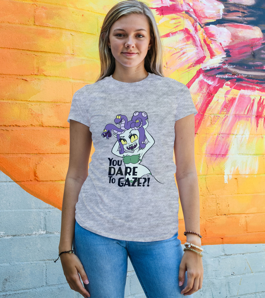 Cuphead Cala Maria Medusa You Dare To Gaze T-Shirt