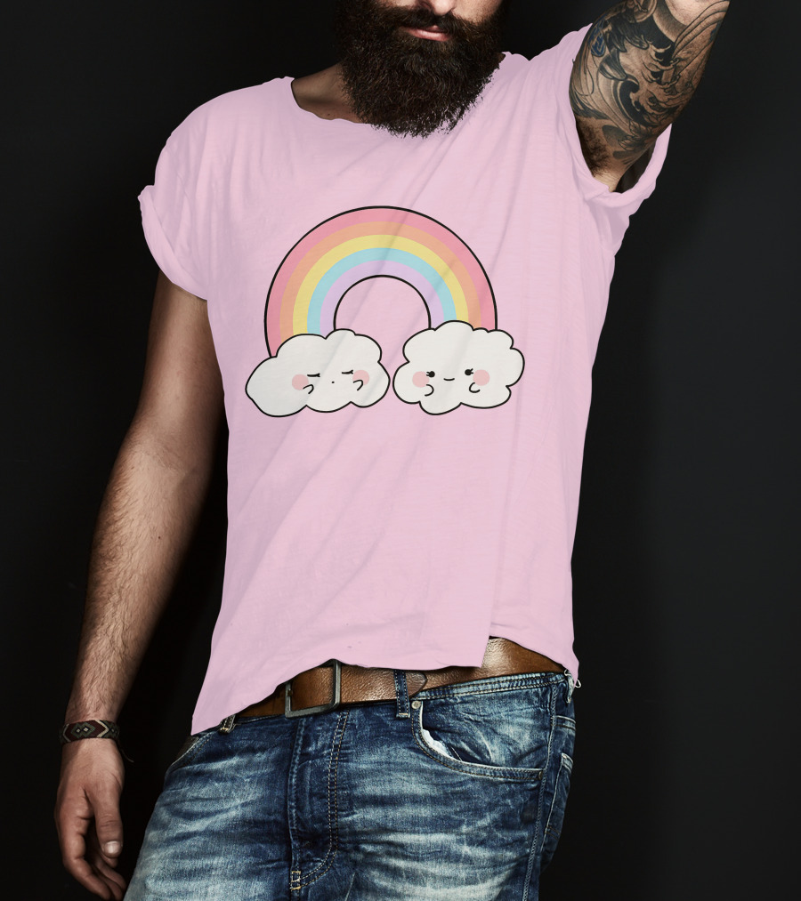 It's Akeila Merch Pastel Rainbow With Clouds T-Shirt