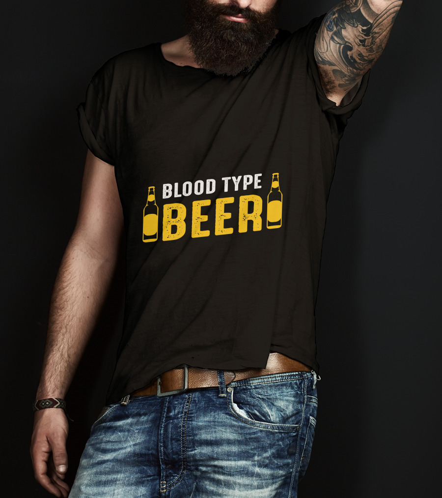 Blood Type Beer Bottles T-Shirt