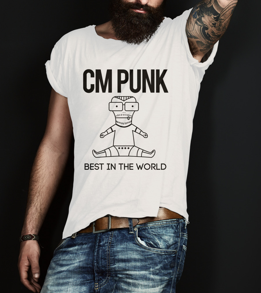 CM Punk Best In The World Little Cartoon Wrestler T-Shirt
