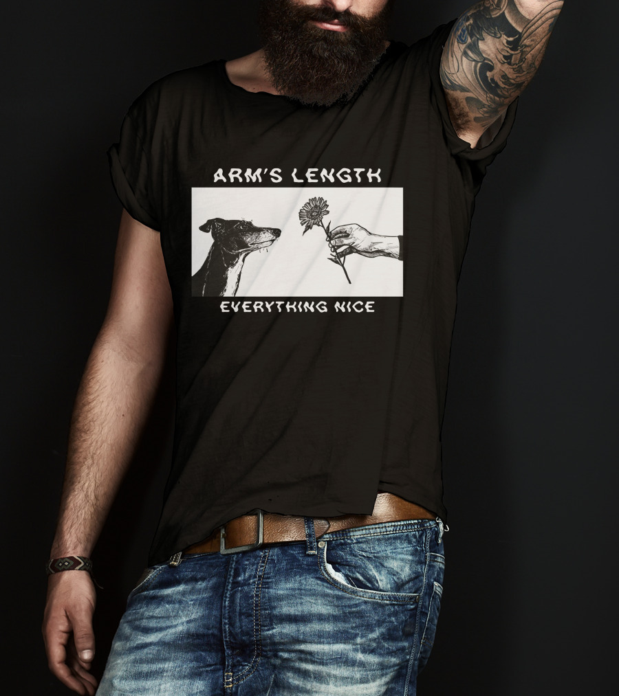 ARM'S LENGTH EVERYTHING NICE Dog And Flower T-Shirt