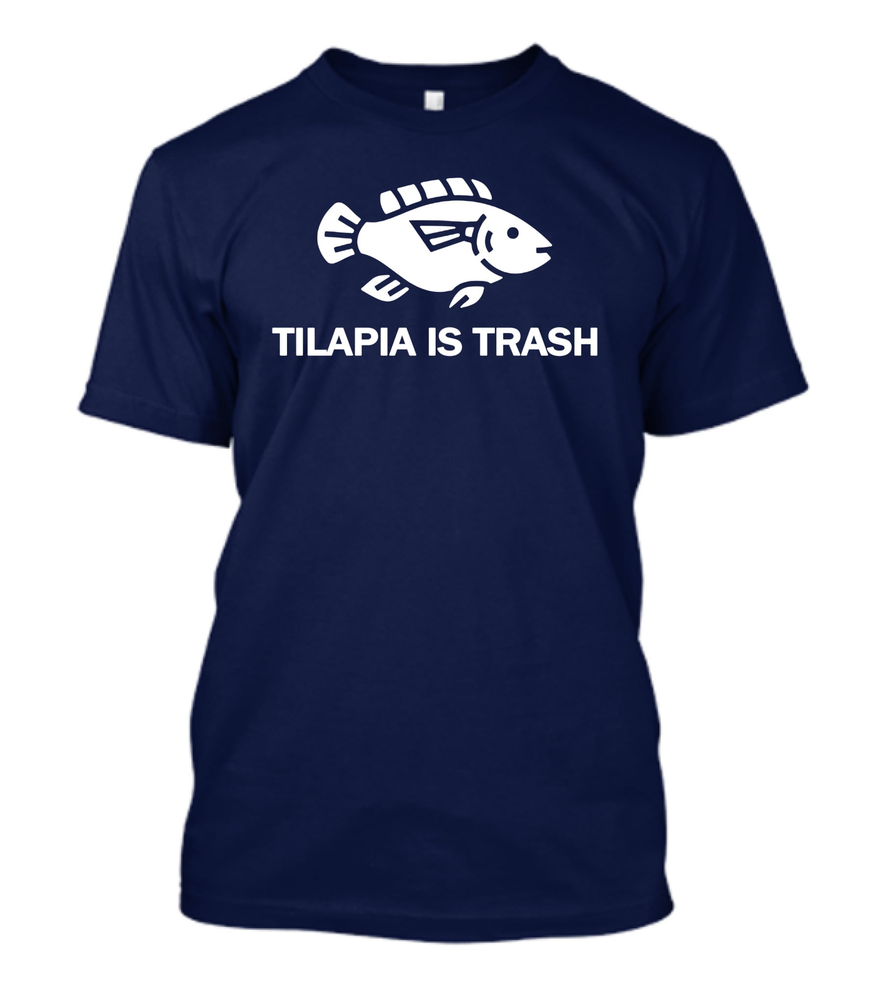 Soulp Merch Tilapia Is Trash Graphic Fish T-Shirt