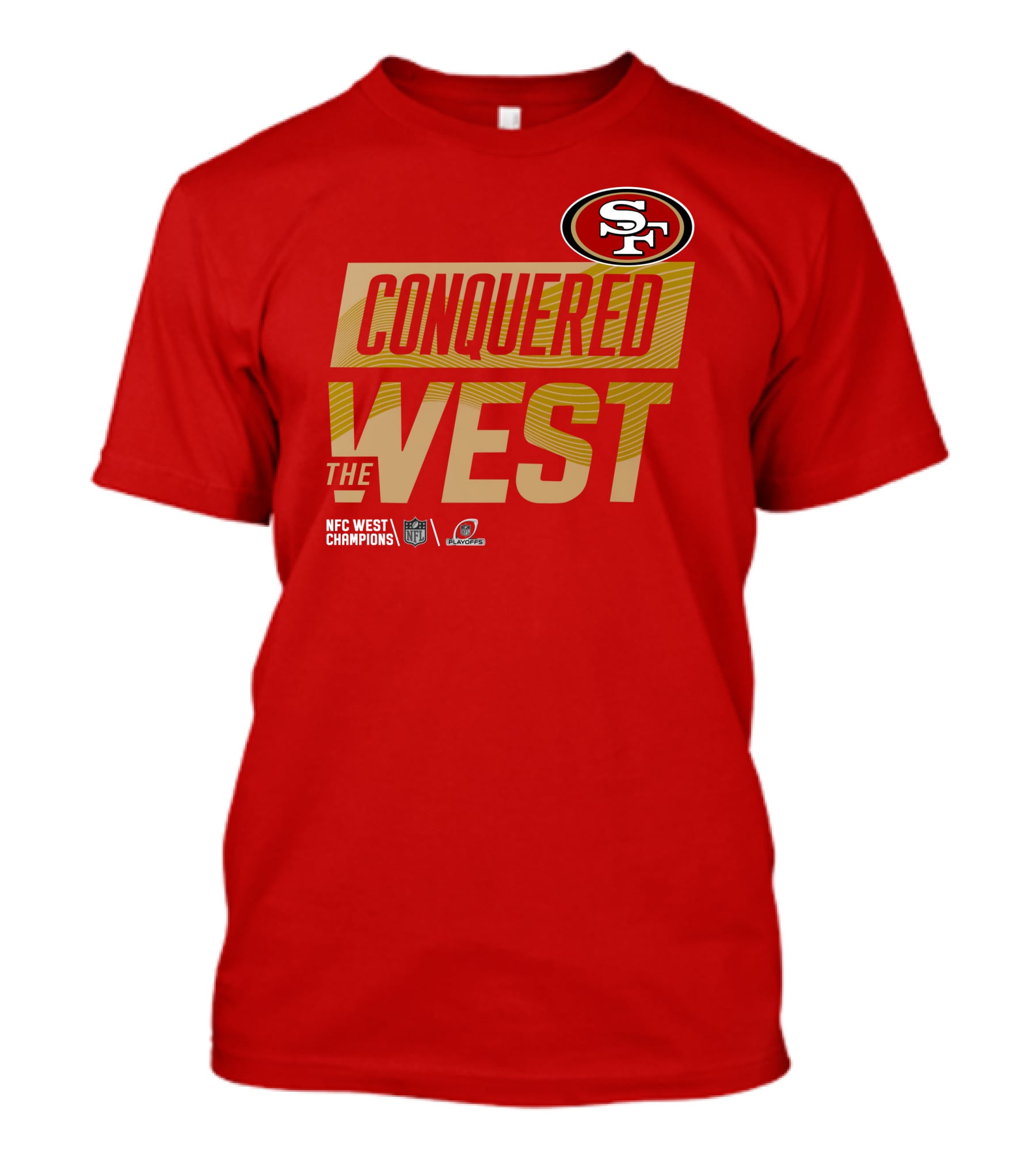 San Francisco 49Ers Conquered The West NFL Logo 49ers Shop T-Shirt