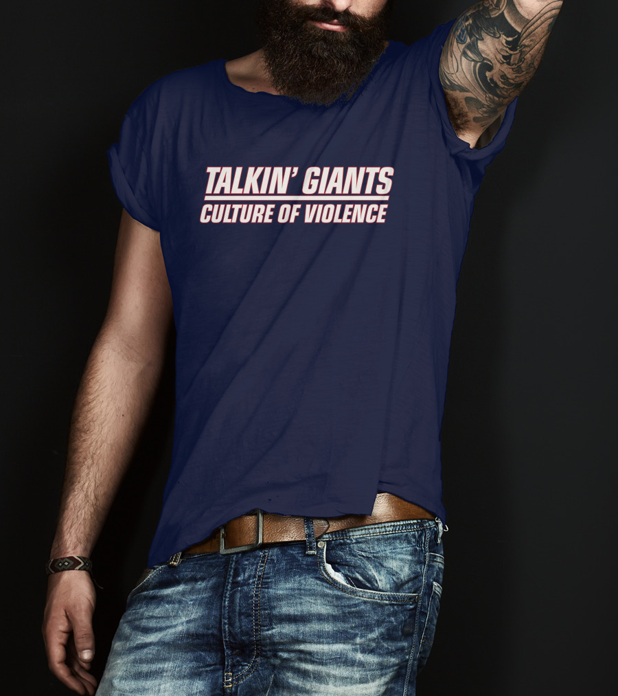 Jomboy Media Talkin' Giants Culture Of Violence T-Shirt