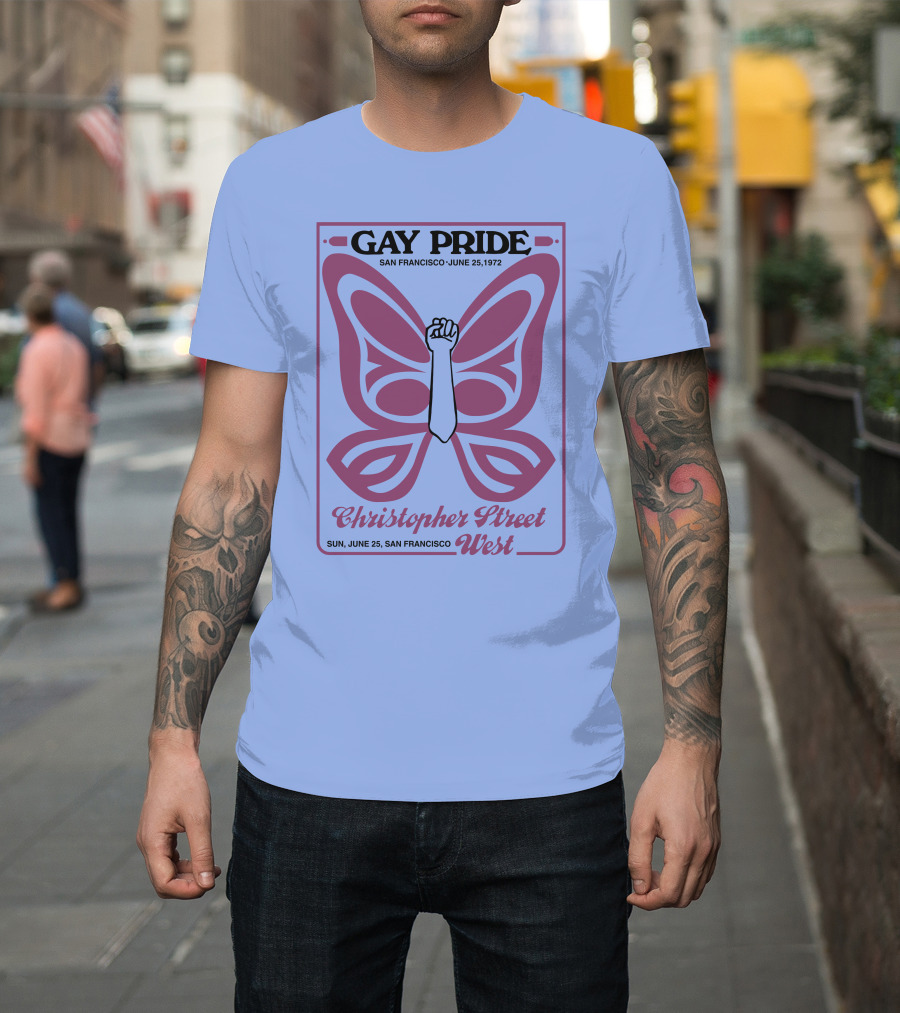 Gay Pride San Francisco June 25 1972 Christopher Street West T-Shirt