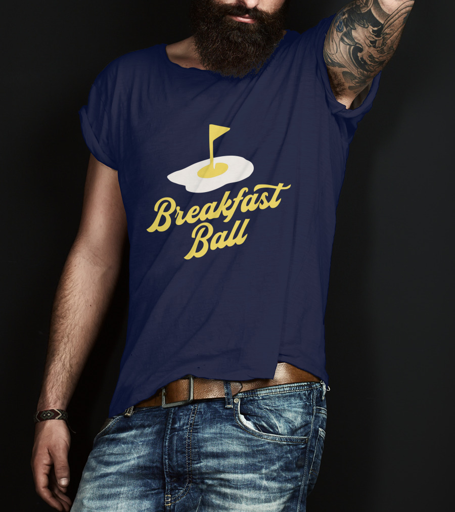 You Betcha Breakfast Ball Egg Golf Flag Crewneck T-Shirt