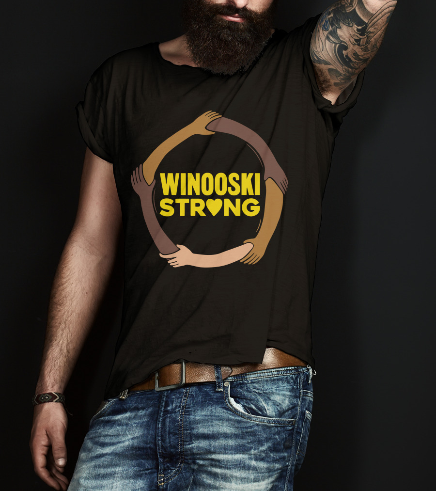Winooski Strong Unity Hands Circle With Heart T-Shirt