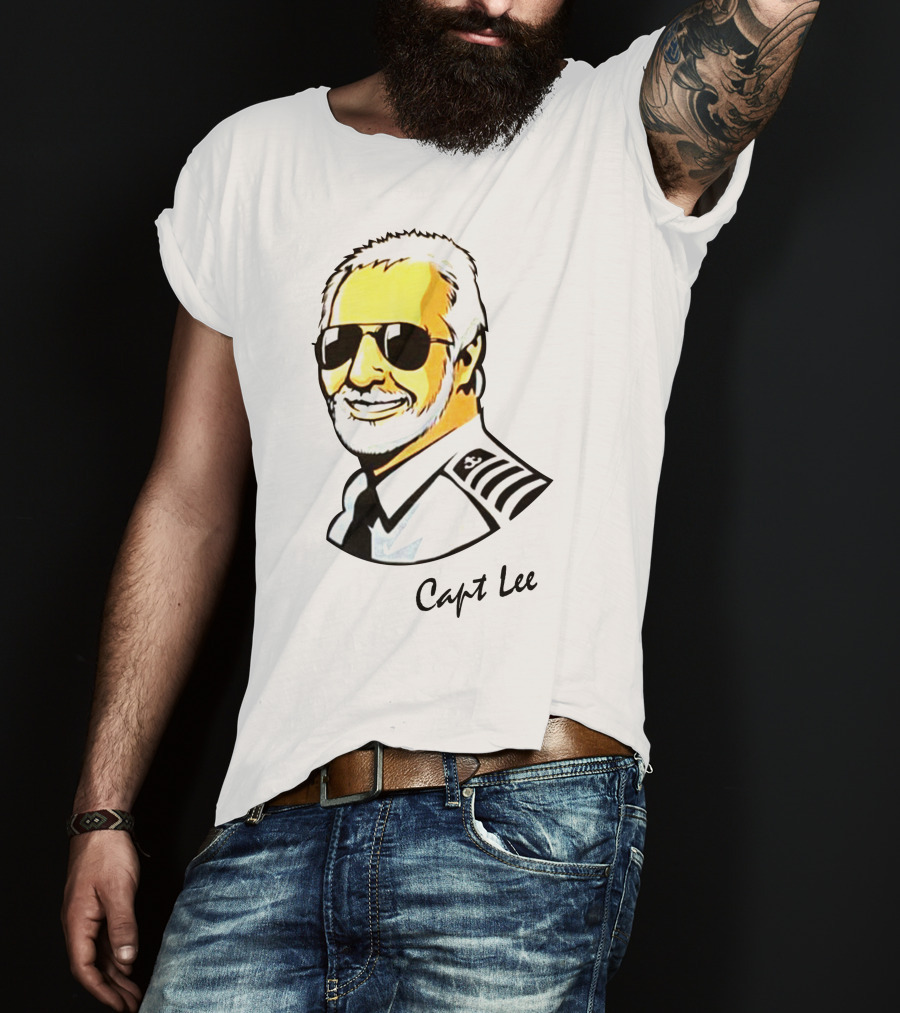 Capt Lee Sunglasses Captain Uniform T-Shirt